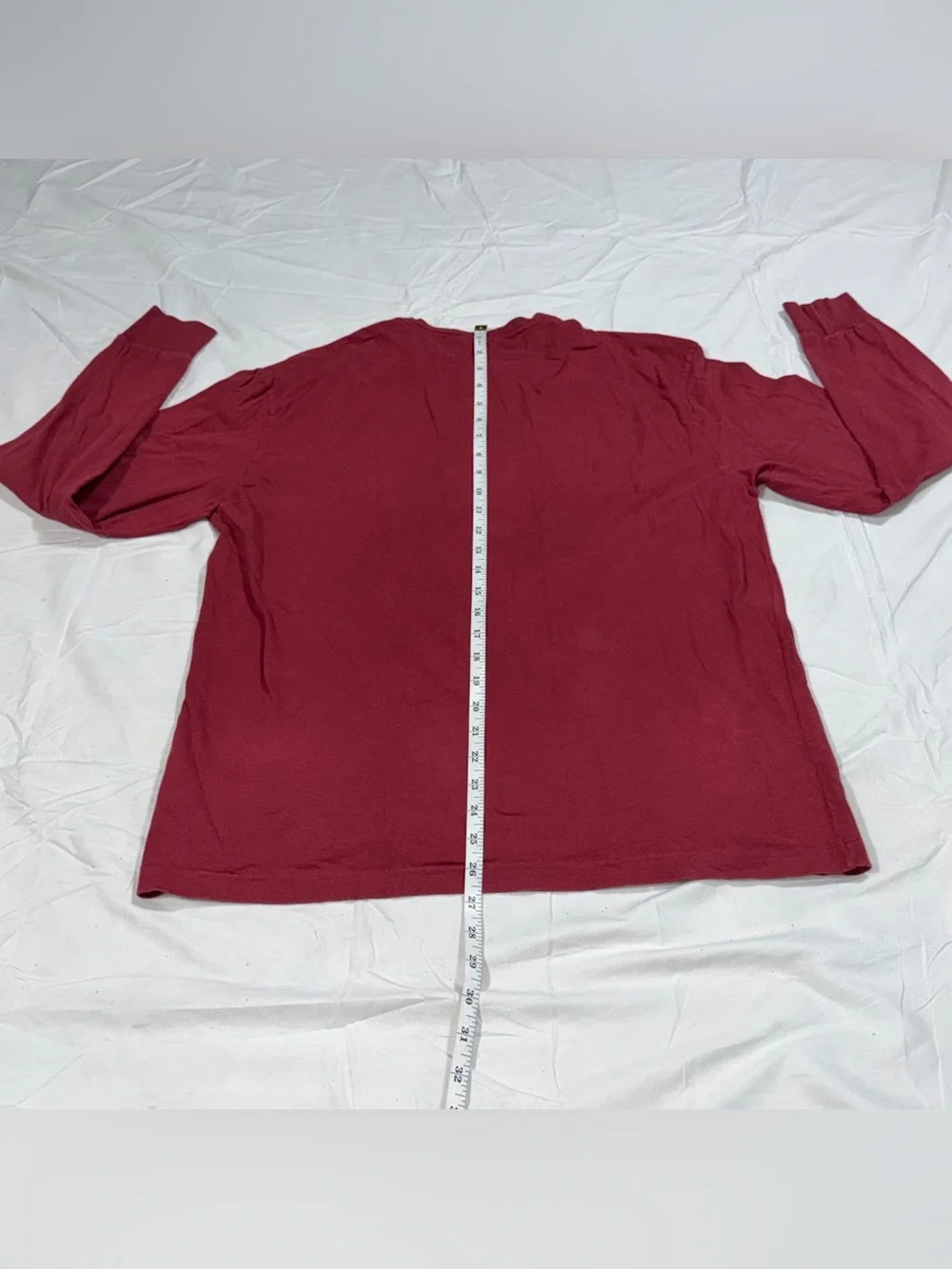 Polo Ralph Lauren Men's Burgundy Long Sleeve Crewneck Pony Tee Small B22